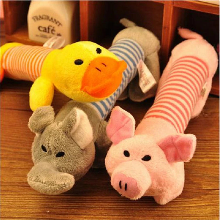 Pet Dog Cat Plush Squeak Sound Dog Toys