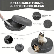 Donut Cat Bed Pet Cat Tunnel Interactive Game