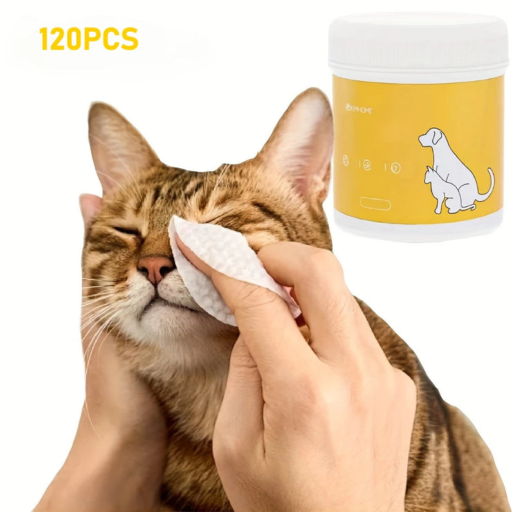 200pcs Gentle Pet Eye Wipes - Tear Stain Remover