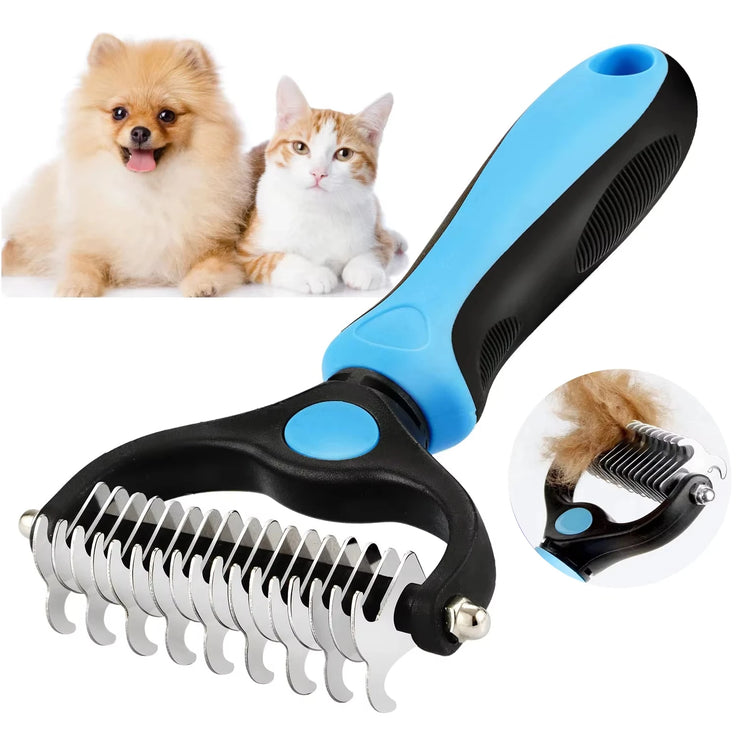 Pet Grooming Brush Comb,Dual-Sided