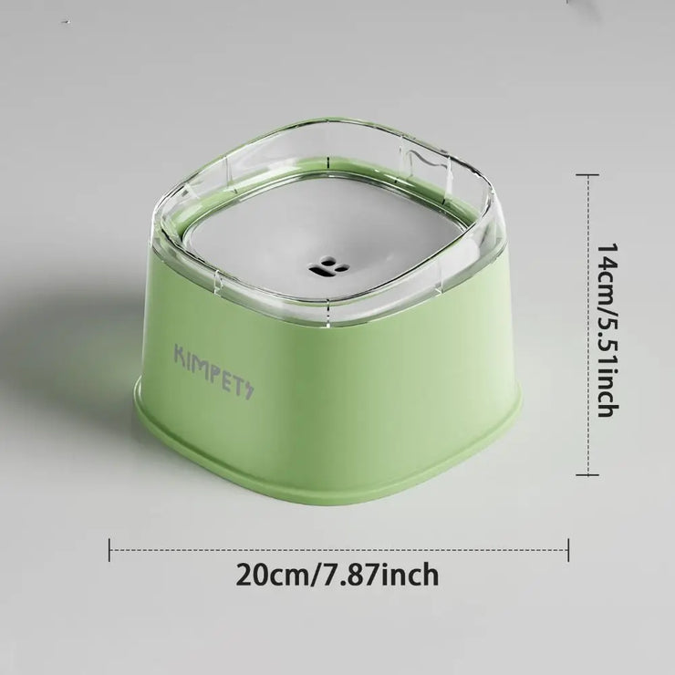 Non-Wetting Mouth Pet Floating Bowl Spill Proof Anti-Tip Pet Water Bowl