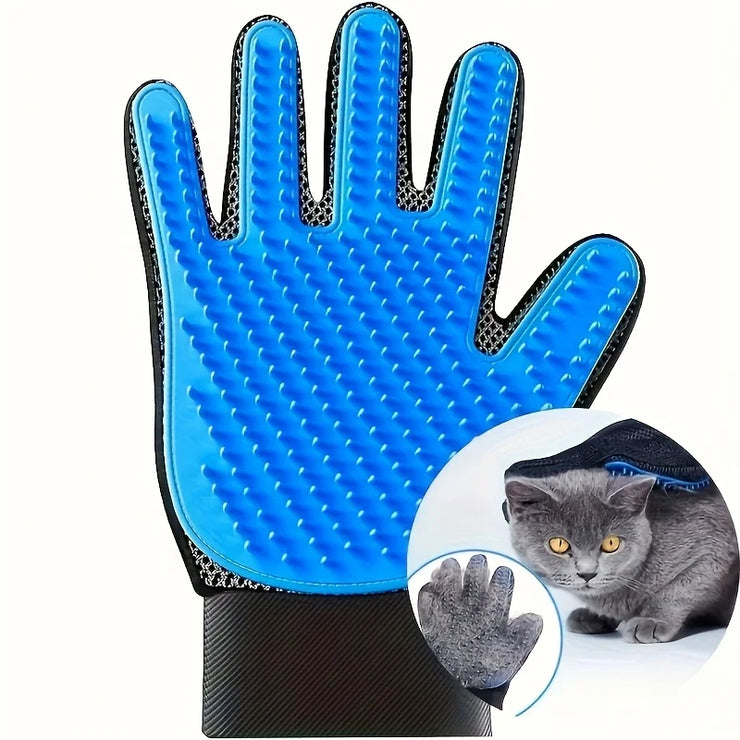 1pair Pet Grooming Glove - Gentle Hair Remover Brush