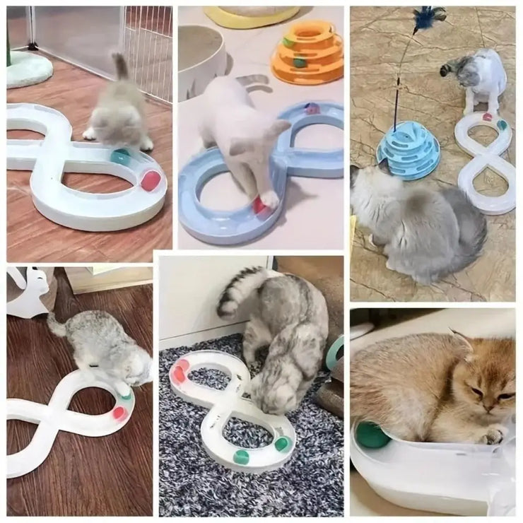 Cat Tunnel Funny Cat Fun Track 8 Shaped