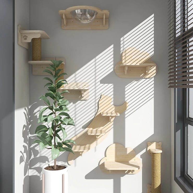 1PC Cat Tree Wall Mounted Cat Shelves