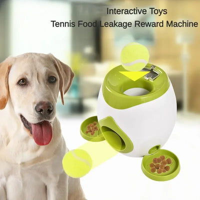 2 in 1 Dog Pet Interactive Toy Tennis Ball