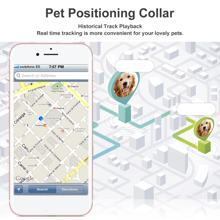Smart GPS Tracker GSM Pet Position Collar
