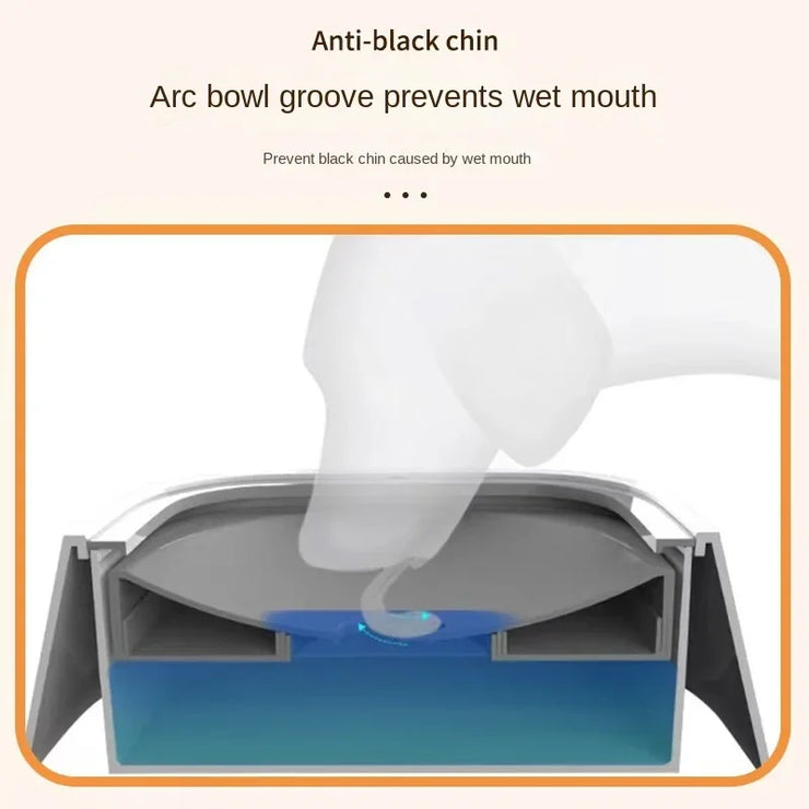 Anti-splash Water Bowl For Dogs 1L Large Capacity Drinker