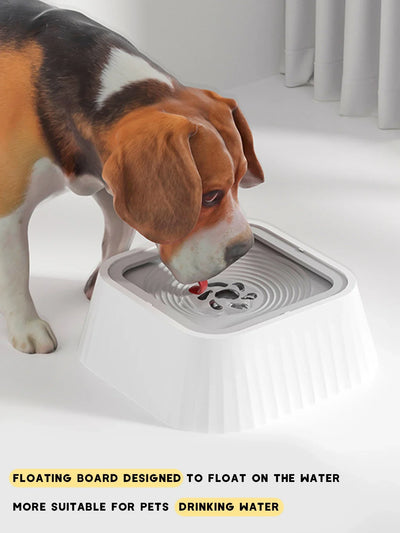 Pet Water Fountain with Floating Plates No Spill Dog Water Bowl