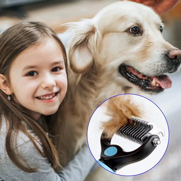 Pet Grooming Brush Comb,Dual-Sided