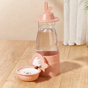 Leakproof Pet Water Dispenser 600ml Anti-Splash Rabbit Drinking Bowl