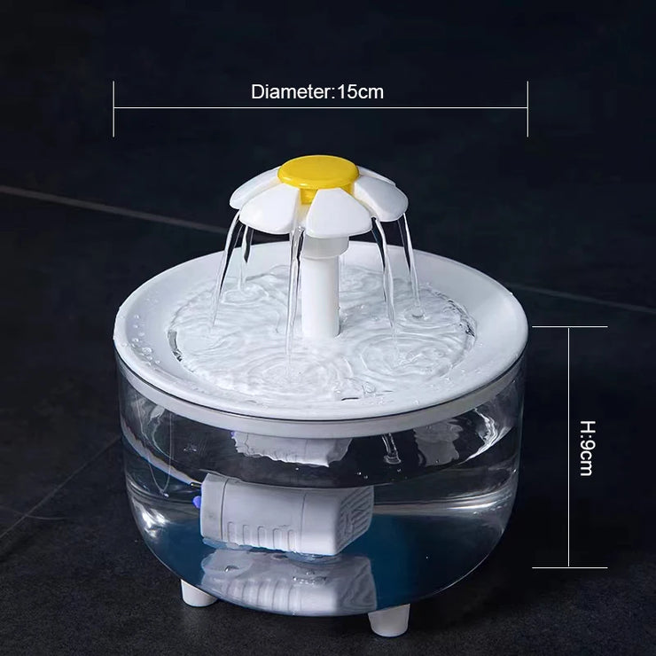 Pets Water Fountain Auto Filter USB Electric