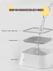 Pet Water Fountain with Floating Plates No Spill Dog Water Bowl