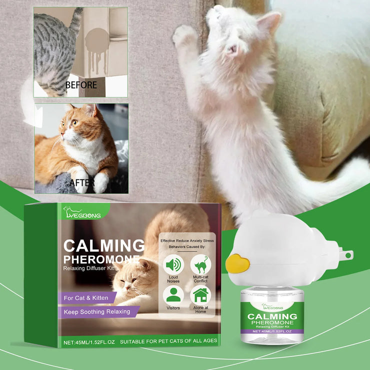 Cat Calming Diffuser Kit Refill Calming Mood Relaxing