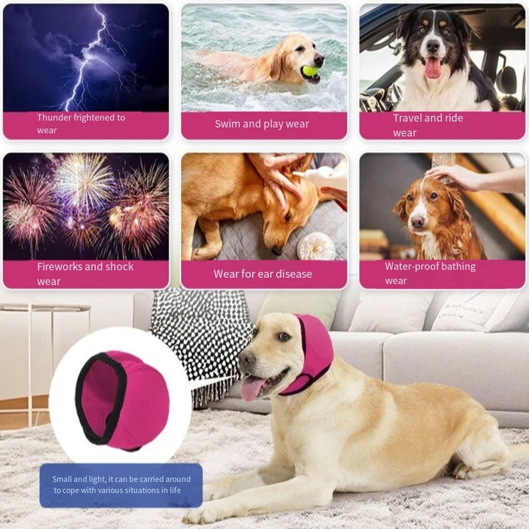 Noise Reduction Dog Ear Covers Anti-noise Adjustable Dog