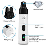 Pet Nail Grinder USB Rechargeable Dog Electric Nail Clipper