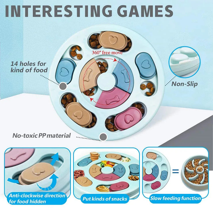 Dog Puzzle Toys Slow Feeder Increase IQ Interactive