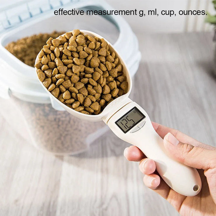Pet Food Measuring Scoop Electronic Dog Cat Food