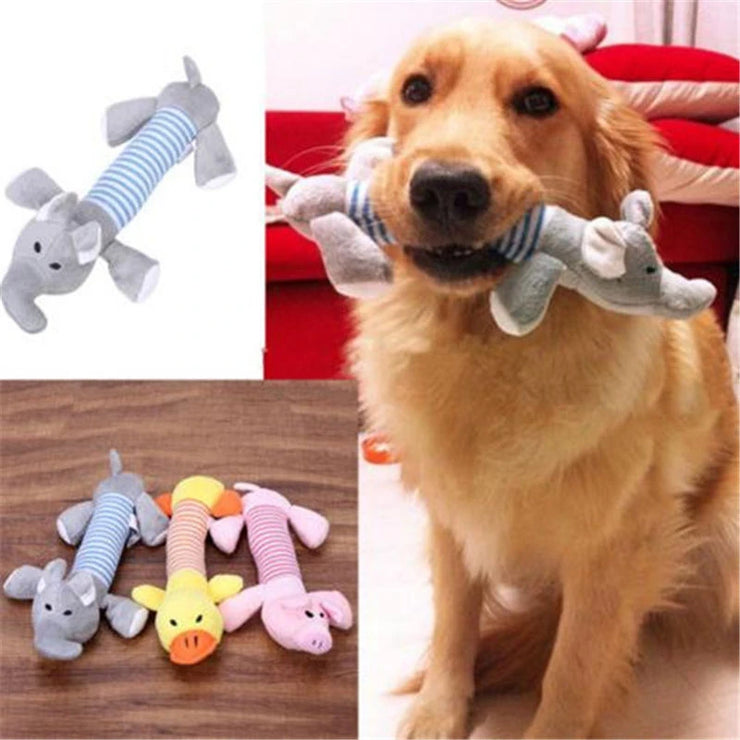 Pet Dog Cat Plush Squeak Sound Dog Toys