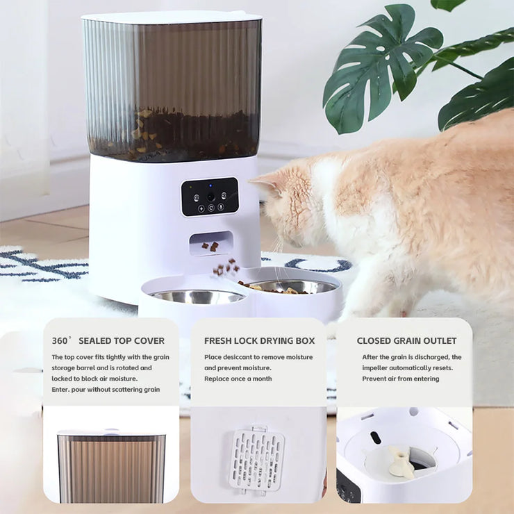 5L Pet Feeder with Camera Automatic Cat Feeder