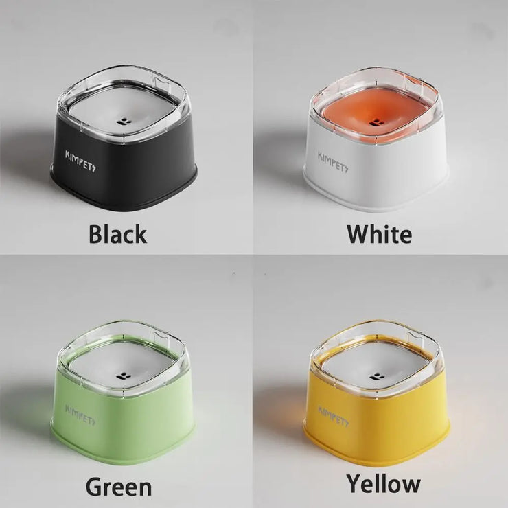 Non-Wetting Mouth Pet Floating Bowl Spill Proof Anti-Tip Pet Water Bowl