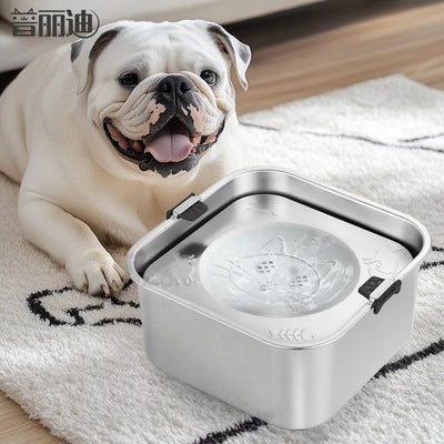 3L Stainless Steel No Spill Pet Water