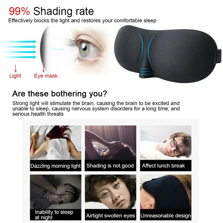 3D eye mask for sleeping Travel Rest Aid Eye Mask Cover