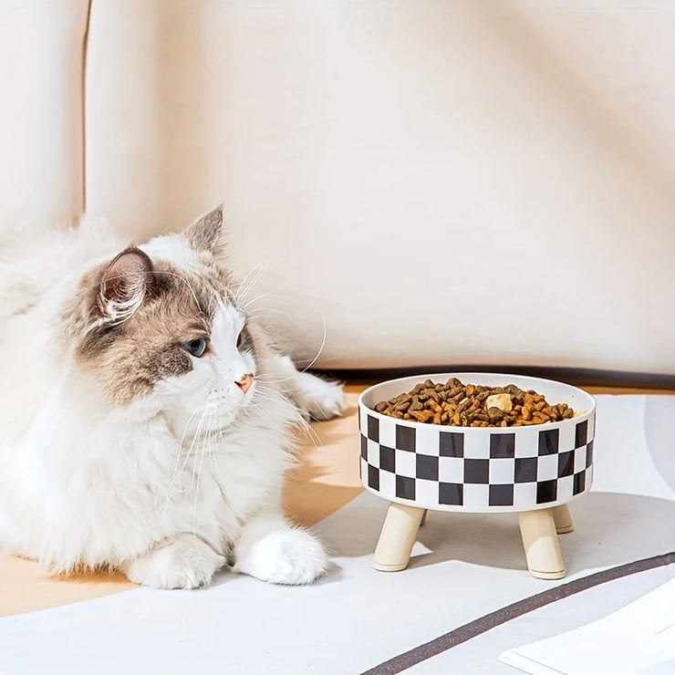 Pet Bowl Spill-Proof Stainless Steel Raised Pet Bowl