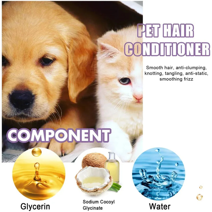 Pet Hair Conditioner Softening Knot Prevention