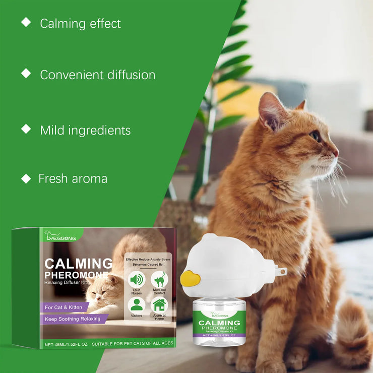 Cat Calming Diffuser Kit Refill Calming Mood Relaxing