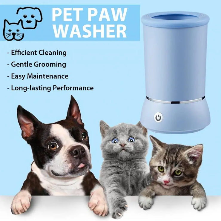 Dog Pet Paw Washer Automatic Paw Foot Cleaner
