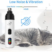 Pet Nail Grinder USB Rechargeable Dog Electric Nail Clipper