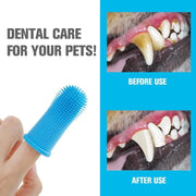 Dog Super Soft  pet Finger Toothbrush Teeth Cleaning