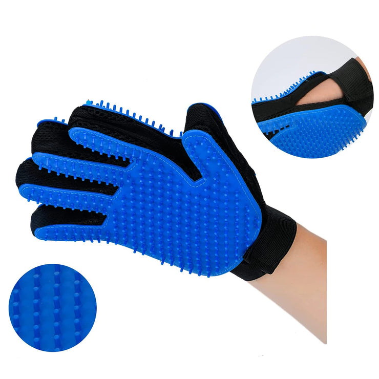 1pair Pet Grooming Glove - Gentle Hair Remover Brush