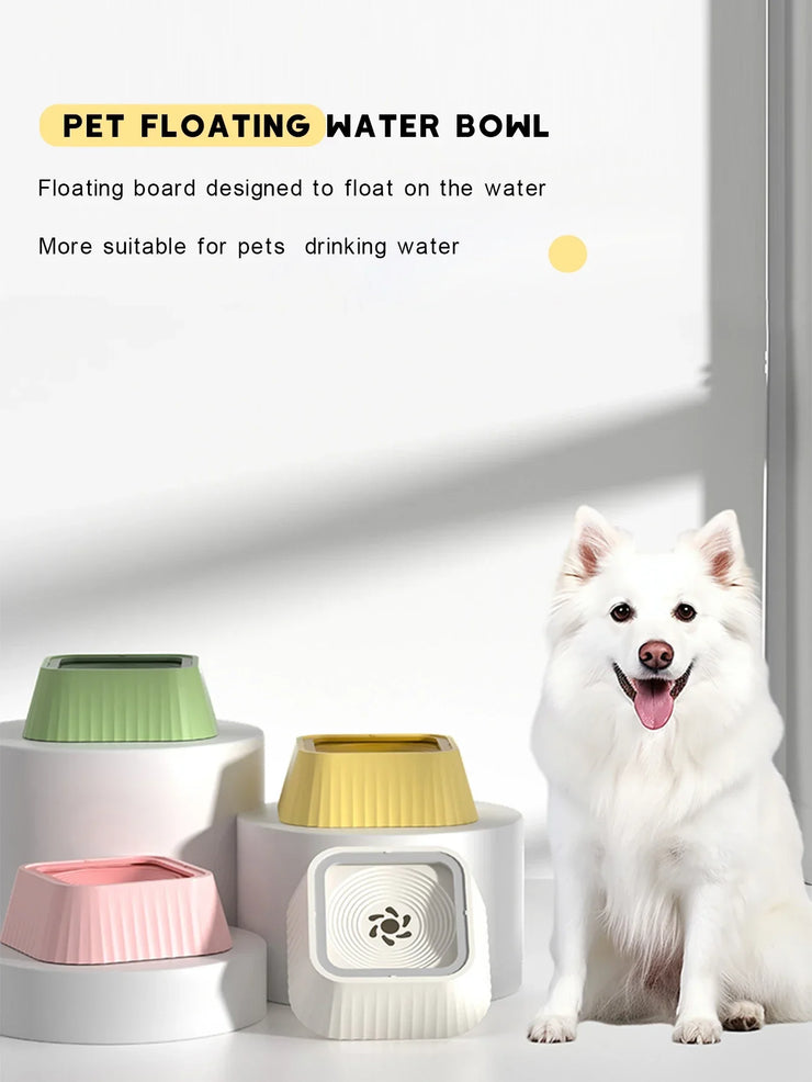 Pet Water Fountain with Floating Plates No Spill Dog Water Bowl